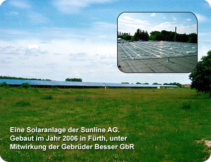 Sunline Solaranlage BV Nürnberg 2006
